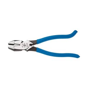 Klein Tools D2000-9ST Pliers, Side Cutters are Heavy-Duty 9-Inch Ironworker Pliers for Rebar, ACSR, for $40