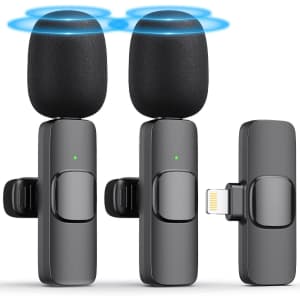 Choast Wireless Lavalier Microphone for iPhone 2-Pack for $15