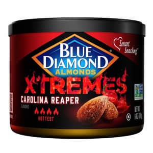Blue Diamond Almonds Xtremes Carolina Reaper Nuts 6-oz. Can for $2.74 via Sub & Save