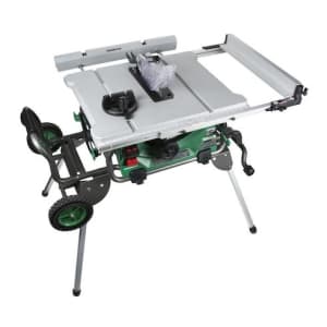 Metabo HPT 15A 10" Jobsite Table Saw w/ Fold and Roll Stand for $469 w/ free tool worth up to $169