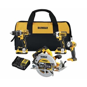 DeWalt 20V Max XR Compact 4-Tool Combo Kit for $365