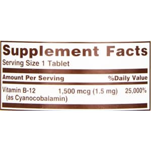 Sundown B-12 1500 Mcg Time Release Tablets, 60 ct for $9 Sundown B-12 1500 Mcg Time Release Tablets, 60 ct for $9