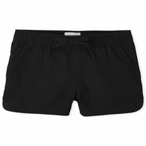 The Children's Place Girls' Plus Pull On Shorts, Black, 5P for $5