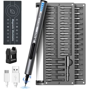 Pkey Cordless Precision Screwdriver w/ Bit Set for $37