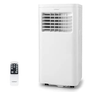 COSTWAY Portable Air Conditioner, 8000 BTU 3-in-1 AC Unit with Built-in Dehumidifier, Fan Mode, for $240