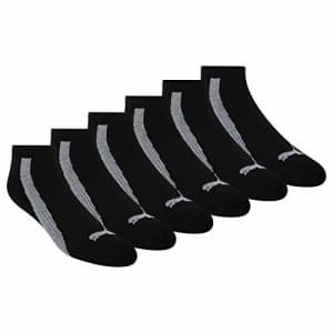 PUMA mens Men's PUMA Men s 6 Pack Low Cut Socks, Black/Grey, 10 13 US for $20