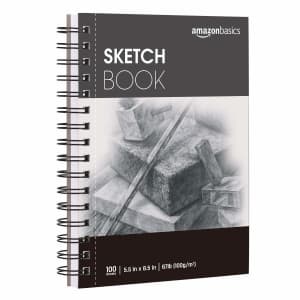 Amazon Basics 100-Sheet Sketch Pads From $6.87