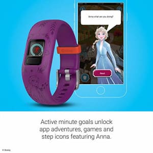 Garmin vivofit jr. 2, Kids Fitness/Activity Tracker, 1-Year Battery Life, Adjustable Band, Disney for $70
