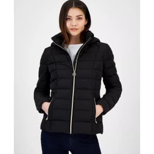 Michael Kors Women's Coats at Macy's. Save on 100 styles, including the pictured Michael Michael Kors Women's Hooded Stretch Packable Down Puffer Coat for $99.99 ($120 off).