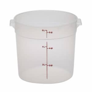 Cambro Camwear 6-Quart Round Food Storage Container for $4 Cambro Camwear 6-Quart Round Food Storage Container for $4