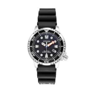 Citizen Men's Eco-Drive Promaster Black Diver Watch for $89