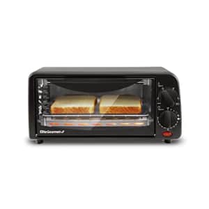 Elite Gourmet ETO236 Personal 2 Slice Countertop Toaster Oven with 15 Minute Timer Includes Pan and for $35