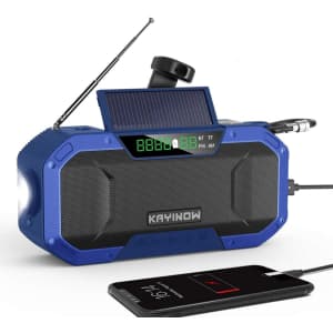 Kayinow Portable Emergency Radio & Power Bank for $40