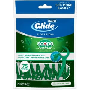 Oral-B Complete Glide Floss Picks 75ct: 3 for $7