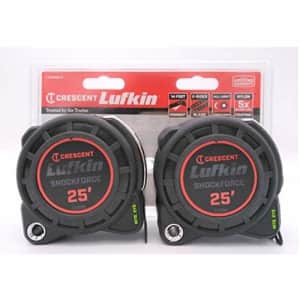 Crescent Lufkin Shockforce Nite Eye 25-Inch Tape Measure 2-Pack for $60