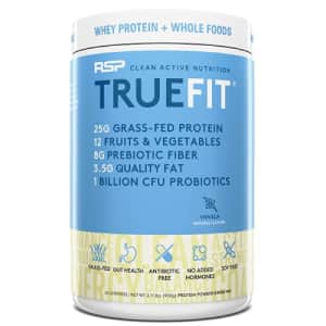 RSP TrueFit - Protein Powder Meal Replacement Shake for Weight Loss, Grass Fed Whey, Organic Real for $46