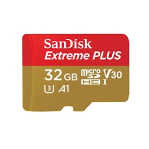 SanDisk Extreme PLUS 32GB microSDHC UHS-I Card - SDSQXBG-032G-GN6MA for $17
