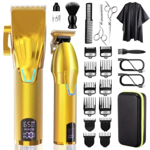 Men's Professional Hair Clippers and Trimmer Kit for $30