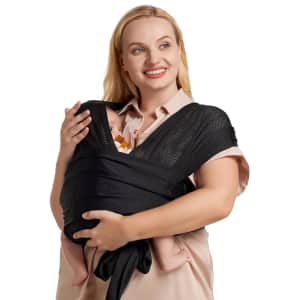 Momcozy Baby Wrap Carrier for $22
