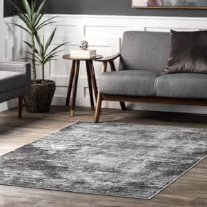 nuLOOM Corinna Modern Abstract Machine Washable Ultra Thin Area Rug, 5' x 8', Charcoal for $60 nuLOOM Corinna Modern Abstract Machine Washable Ultra Thin Area Rug, 5' x 8', Charcoal for $60
