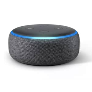 Gifts for Techies at Woot. Save on portable speakers, headphones, smart assistants, charging pads, keyboards and mice, and more. Pictured is the 3rd-Gen. Amazon Echo Dot for $16.99 ($50 at Lowe's).
