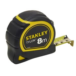 Stanley 0-30-657" Tylon Tape Measure, Black/Yellow, 8 m/25 mm for $22