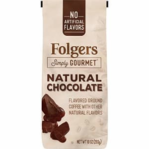 Folgers Simply Gourmet Natural Chocolate Flavored Ground Coffee, 10 Ounces for $5 Folgers Simply Gourmet Natural Chocolate Flavored Ground Coffee, 10 Ounces for $5