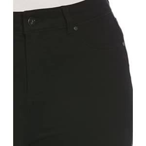 Rafaella Women's High Rise Rolled Cuff Bermuda Shorts, Black, 12 for $25