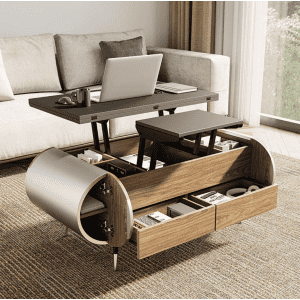 UCapsule Lift-Top Coffee Table for $221