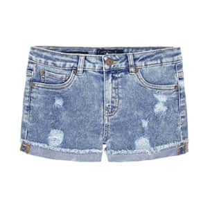 Lucky Brand Girls' 5-Pocket Cuffed Stretch Denim Shorts, Acid Wash 22, 10 for $21 Lucky Brand Girls' 5-Pocket Cuffed Stretch Denim Shorts, Acid Wash 22, 10 for $21