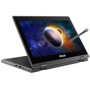 Asus BR1100 Laptop 11.6" HD Anti-Glare Touchscreen Display Intel Celeron N4500 4GB RAM 128GB for $300