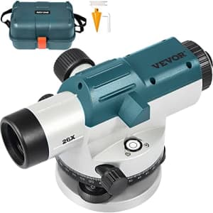 VEVOR Automatic Optical Level 26X Optical Auto Level Kit High Precision Height/Distance/Angle Level for $72