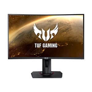 ASUS TUF Gaming VG27VQ 27 Curved Monitor, 1080P Full HD, 165Hz (Supports 144Hz), Freesync, 1ms, for $250