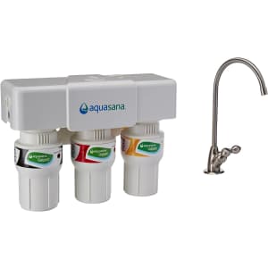 Aquasana 3-Stage Under Sink Water Filter System for $115 Aquasana 3-Stage Under Sink Water Filter System for $115