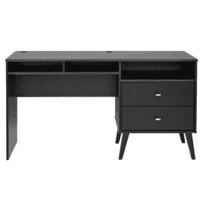 Milo 55" Mid Century Modern Two-Drawer Computer Desk for $119