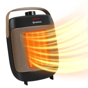 Airmate Small Space Heater Indoor Use, Portable Electric Desk Heaters with Fast Heating for Office, for $20