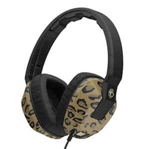 Skullcandy Crusher Headphones with Built-in Amplifier and Mic, Leopard for $44