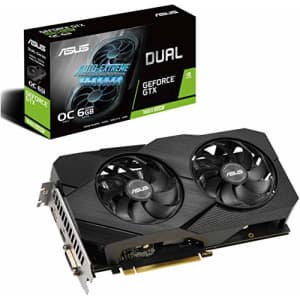 ASUS GeForce GTX 1660 Super Overclocked 6GB Dual-Fan Evo Edition VR Ready HDMI DisplayPort DVI for $238