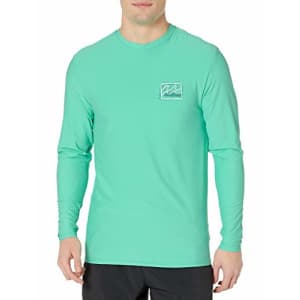 Billabong Men's Loose Fit Long Sleeve Rashguard Surf Shirt, Light Aqua Crayon Wave LS, M for $36 Billabong Men's Loose Fit Long Sleeve Rashguard Surf Shirt, Light Aqua Crayon Wave LS, M for $36