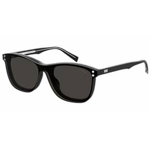 Levi's Men's LV 5013/CS Rectangular Sunglasses, Black, 53mm, 18mm for $54