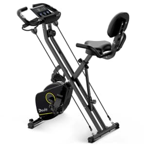 Doufit Foldable Exercise Bike for $100
