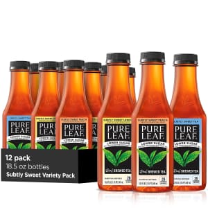 Pure Leaf Subtly Sweet Iced Tea 3-Flavor Variety Pack for $16 via Sub & Save