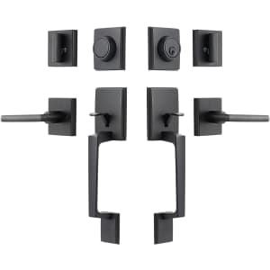 Double Door Handle & Lock Set with Deadbolt for $51