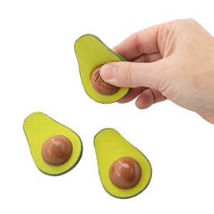 Fun Express 12 Avocado Stress Balls - Avocado Party Favors - Squeeze Toys - Novelty Squishies - for $10