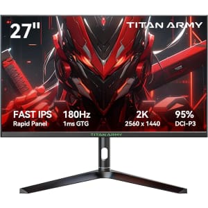 Titan Army 27" 1440p 180Hz Gaming Monitor for $170