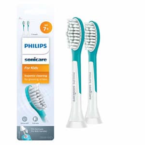 Philips Sonicare for Kids replacement toothbrush heads, Standard Ages 7+, HX6042/96, 2-pk for $17
