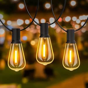 Gluroo 60-Foot LED Outdoor Patio Lights for $24