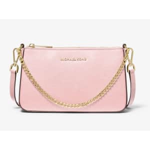Michael Michael Kors Jet Set Medium Saffiano Leather Crossbody Bag for $99 Michael Michael Kors Jet Set Medium Saffiano Leather Crossbody Bag for $99