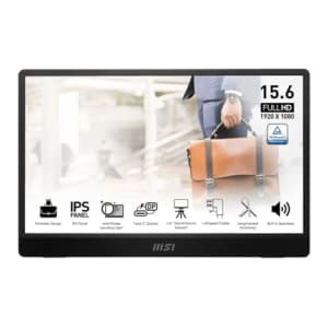MSI Pro MP161 E2 Portable Monitor, 15.6" FHD IPS 1080p, USB Type-C, Mini-HDMI, Built-in Speakers, for $100