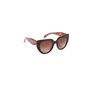 Prada PR 14WS 2AU6S1 Tortoise Plastic Cat-Eye Sunglasses Brown Gradient Lens for $174